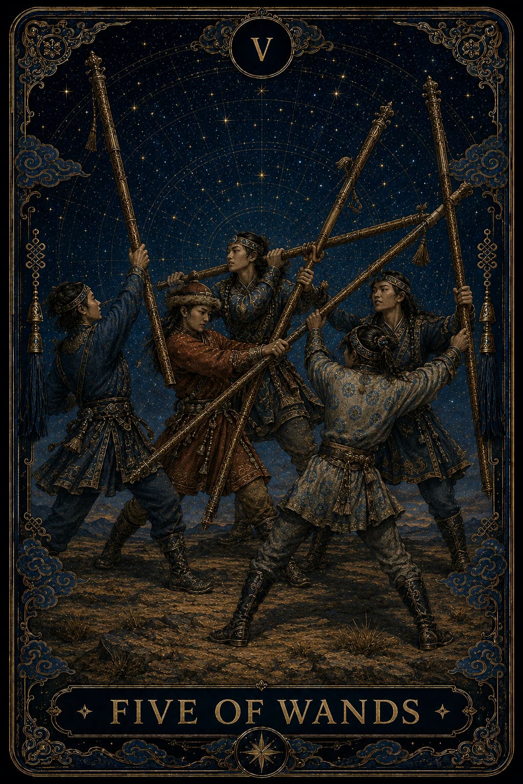 Five of Wands